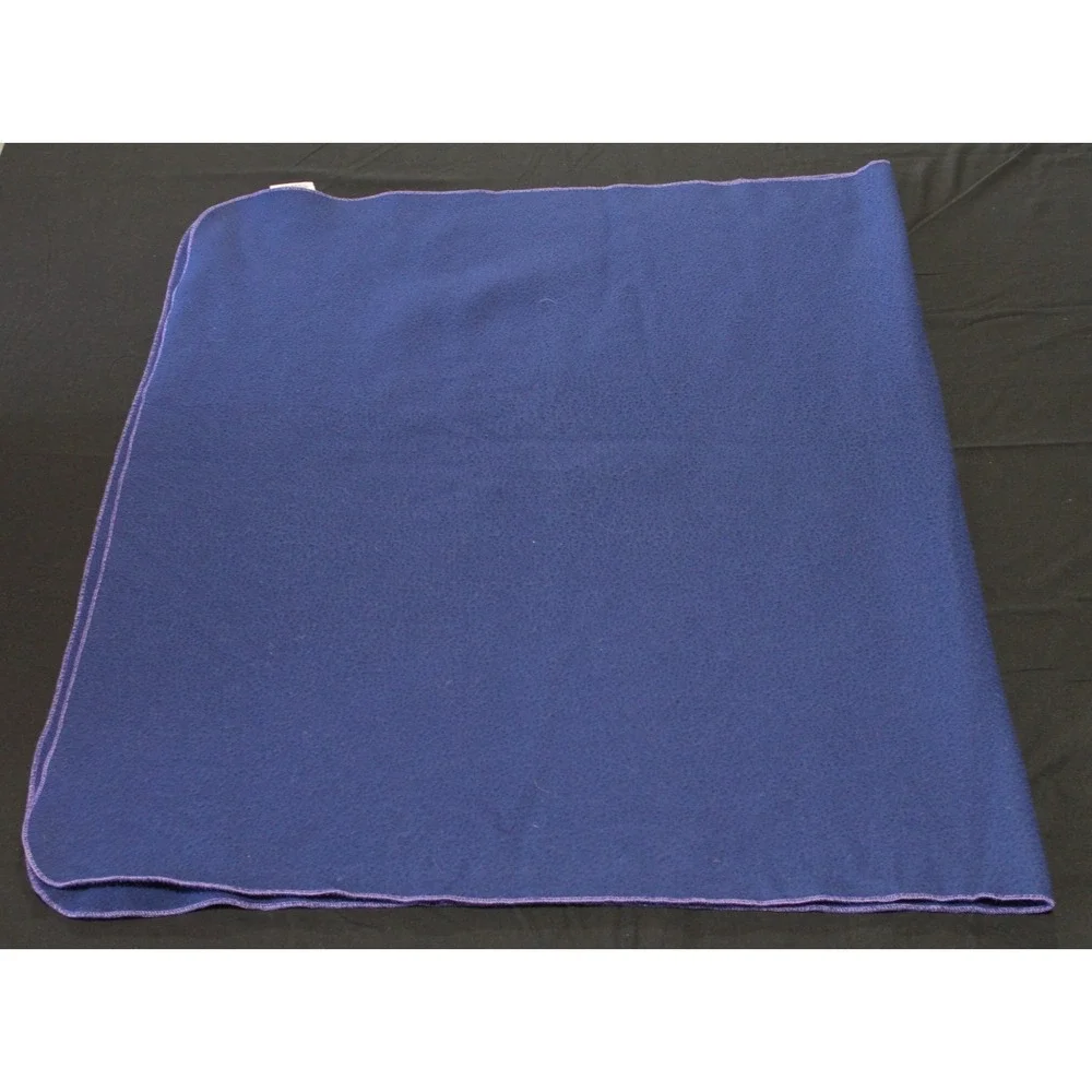 Lot of 2 Hawaiian Airlines Fleece Travel Blankets Purple Airplane Airline